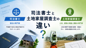 司法書士と土地家屋調査士の違い
